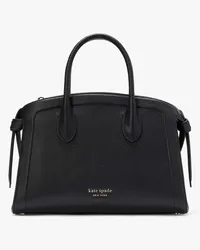 Kate Spade Knott Satchel mit Reißverschluss oben, mittelgroß Black