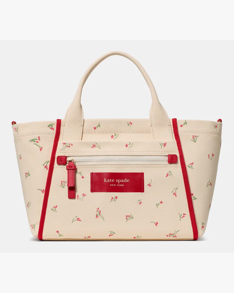 Kate Spade Dash Canvas-Tote Bag In Lebendigen Farben Cream