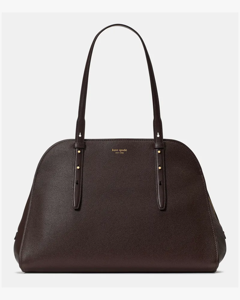 Kate Spade Kate Spade Maise Carryall-Tasche für Frauen in Dunkle Schokolade | Strukturiertes Leder Dunkle