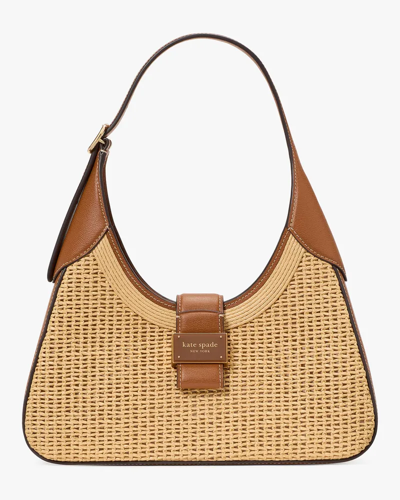 Kate Spade Nouveau Schultertasche Aus Stroh, Klein Multicolor