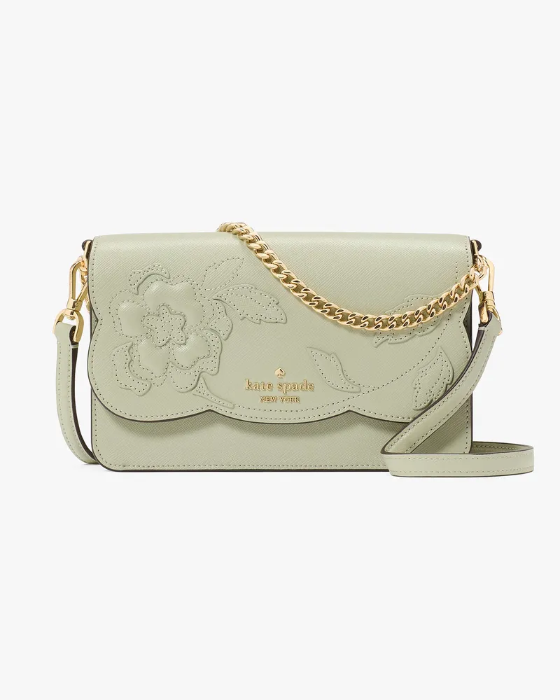 Kate Spade Madison Willow Mini-Umhängetasche Mit Blumenapplikation Sage