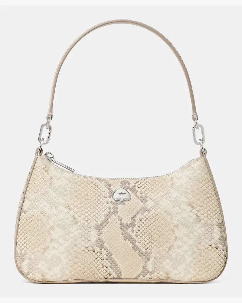 Kate Spade Kayla Snake Schultertasche Mit Schlangenlederprägung Natural