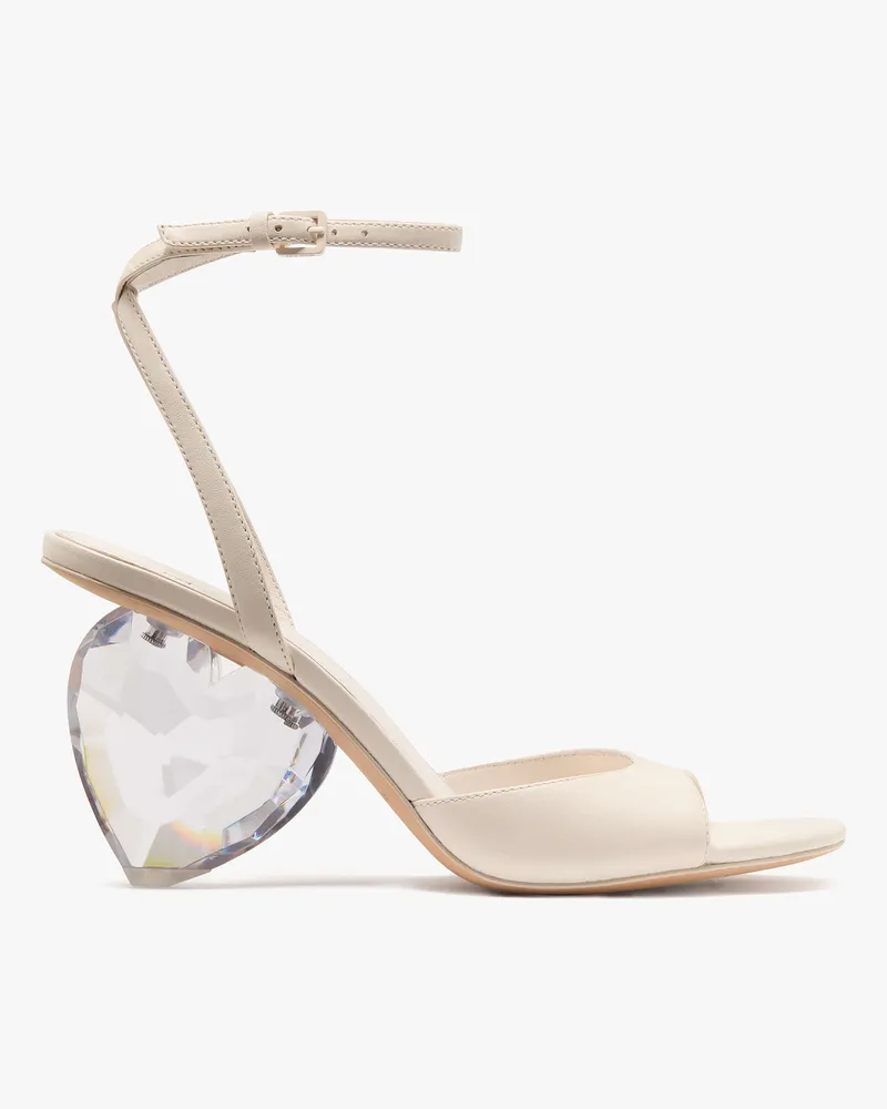 Kate Spade Kate Spade Heart Sandalette für Frauen in Creme, Größe Leder Creme