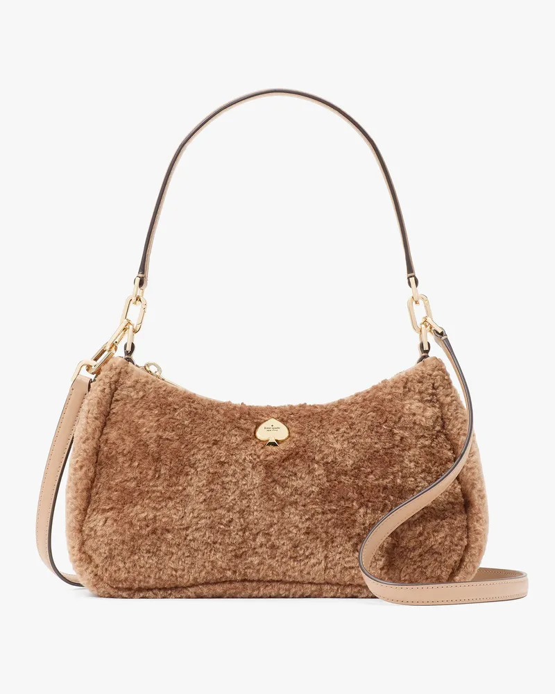 Kate Spade Kayla Schultertasche Aus Kunstfell, Wandelbar, Klein Light