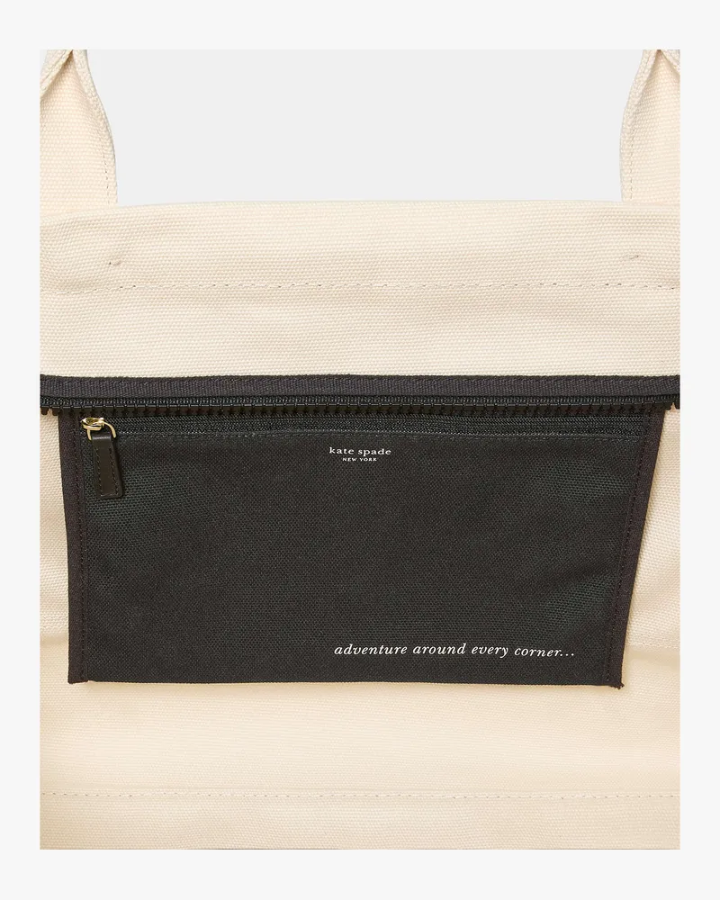 Kate Spade Dash Large Canvas Tote Natural