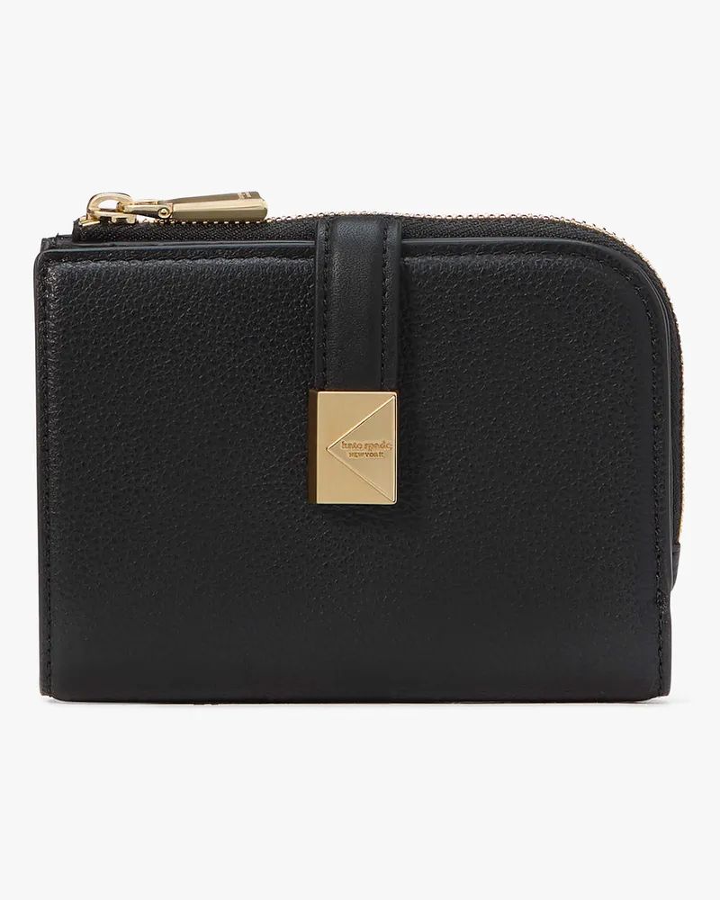 Kate Spade Kate Spade Deco Portemonnaie, Kompakt, Klein für Frauen in Schwarz | Leder Schwarz
