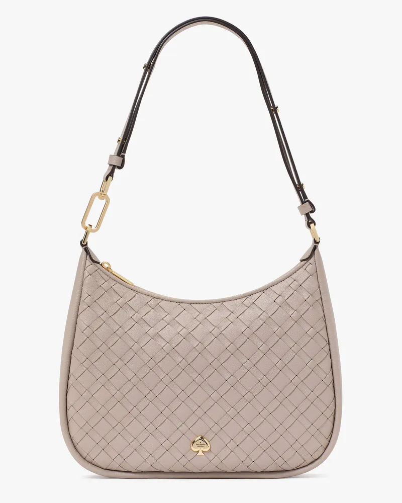 Kate Spade Kayla Woven Schultertasche Aus Leder, Groß Cozy