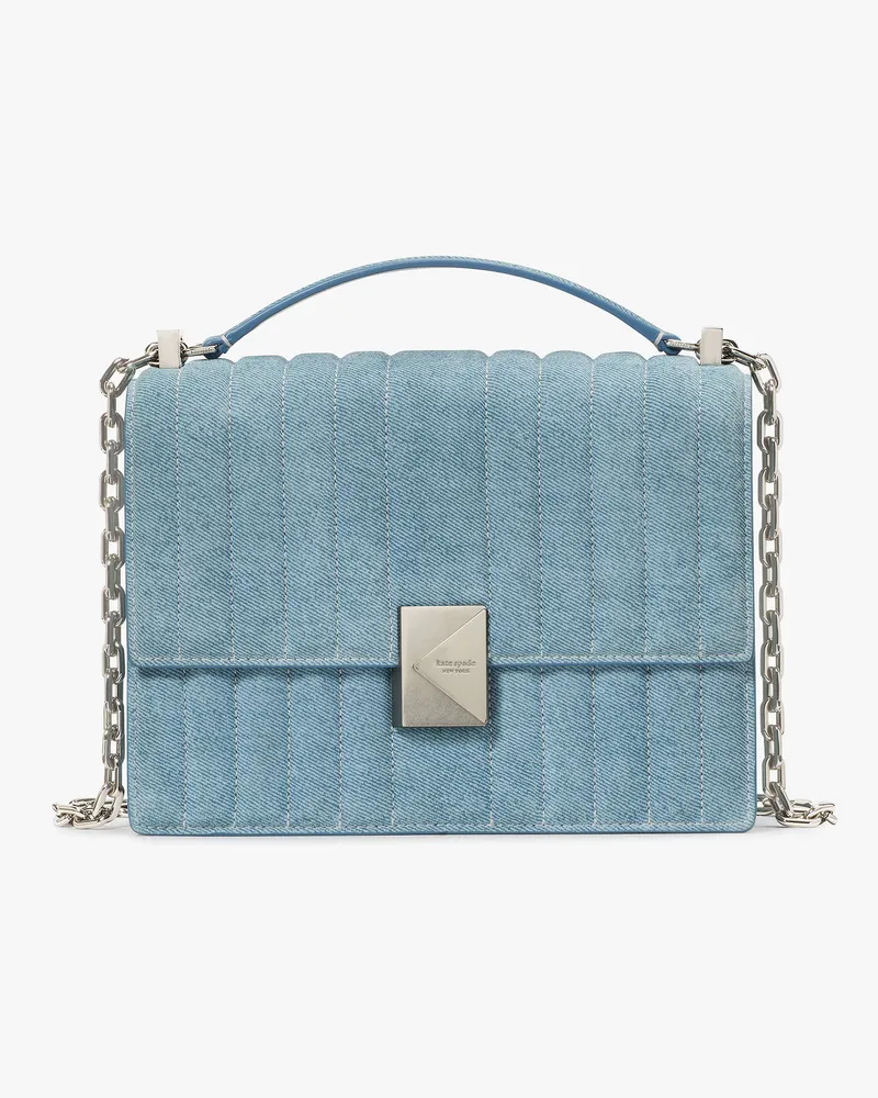 Kate Spade Deco Schultertasche Mit Steppmuster Und Kette Blue