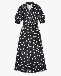 Kate Spade Scattered Hearts Hemdkleid Black