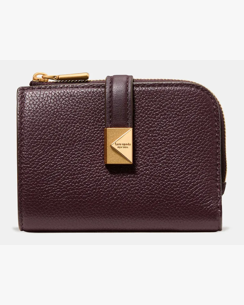 Kate Spade Deco Portemonnaie, Kompakt, Klein Blackberry