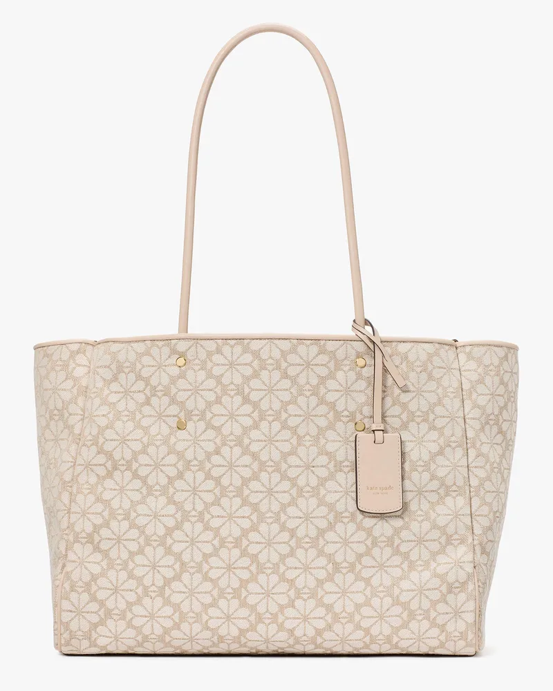 Kate Spade Spade Flower Everything Tote Bag Aus Jacquard, Groß Natural