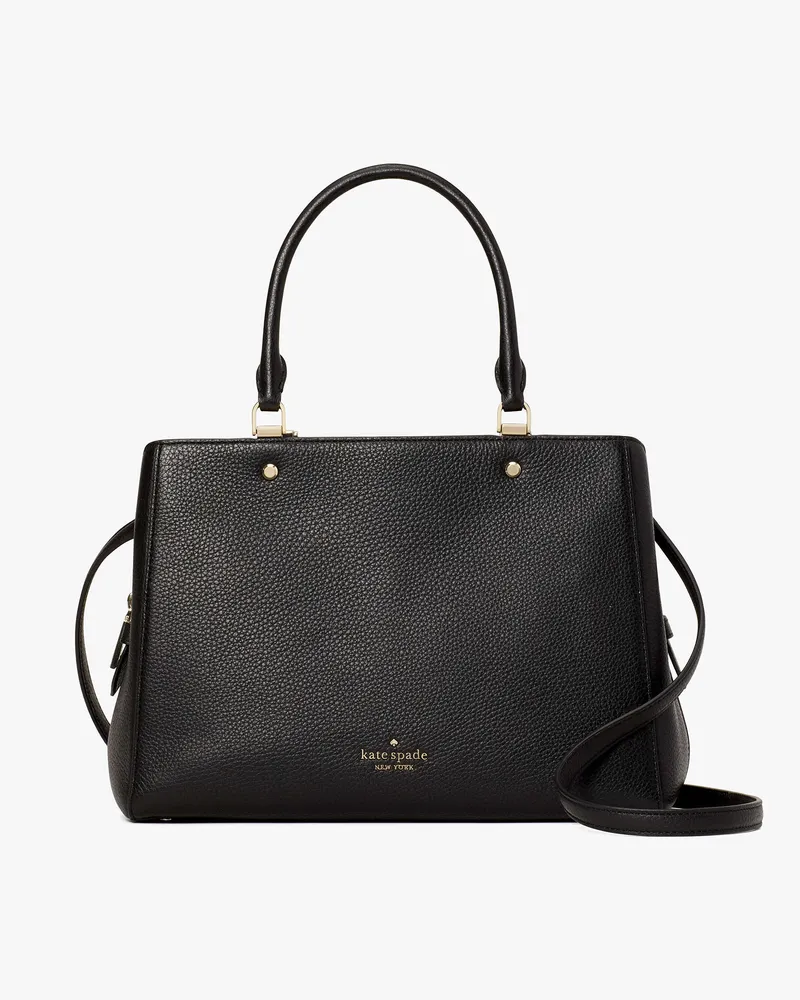 Kate Spade Leila Satchel Mit Drei Fächern, Mittelgroß Black
