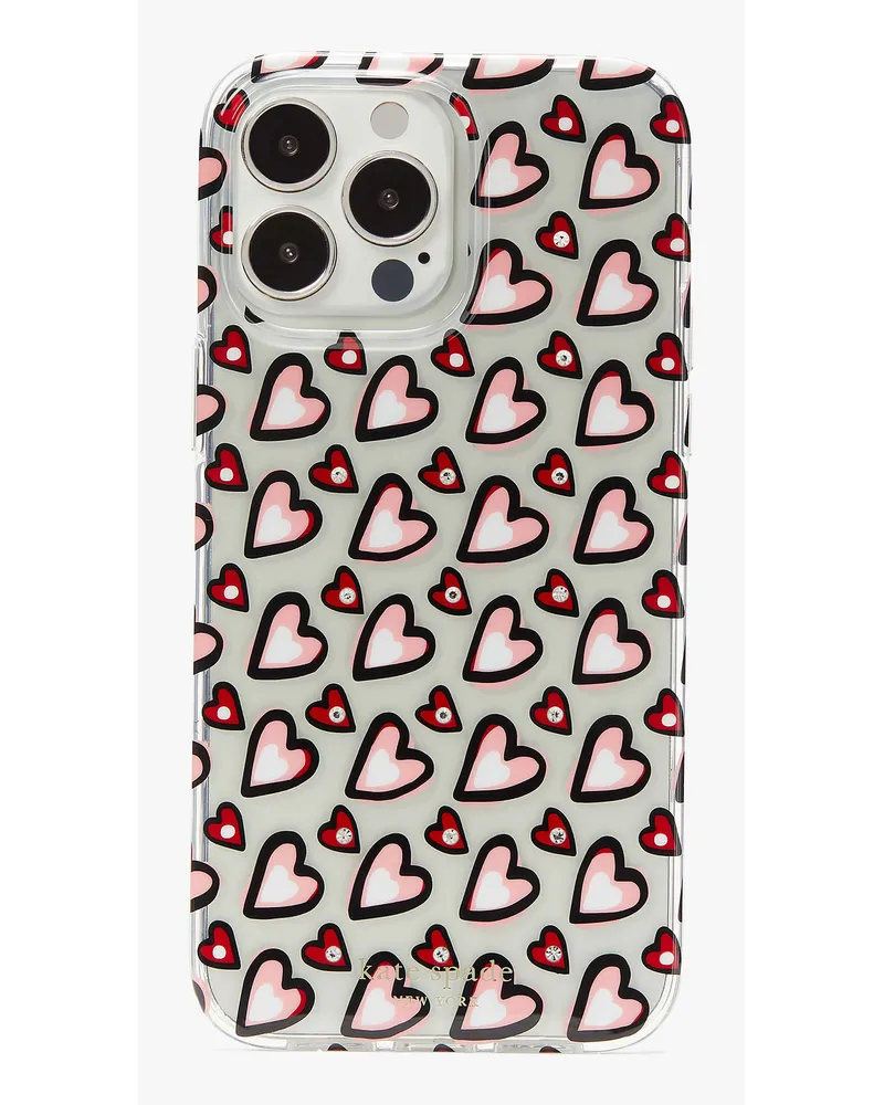 Kate Spade Heart Hülle für Iphone 14 pro max Clear