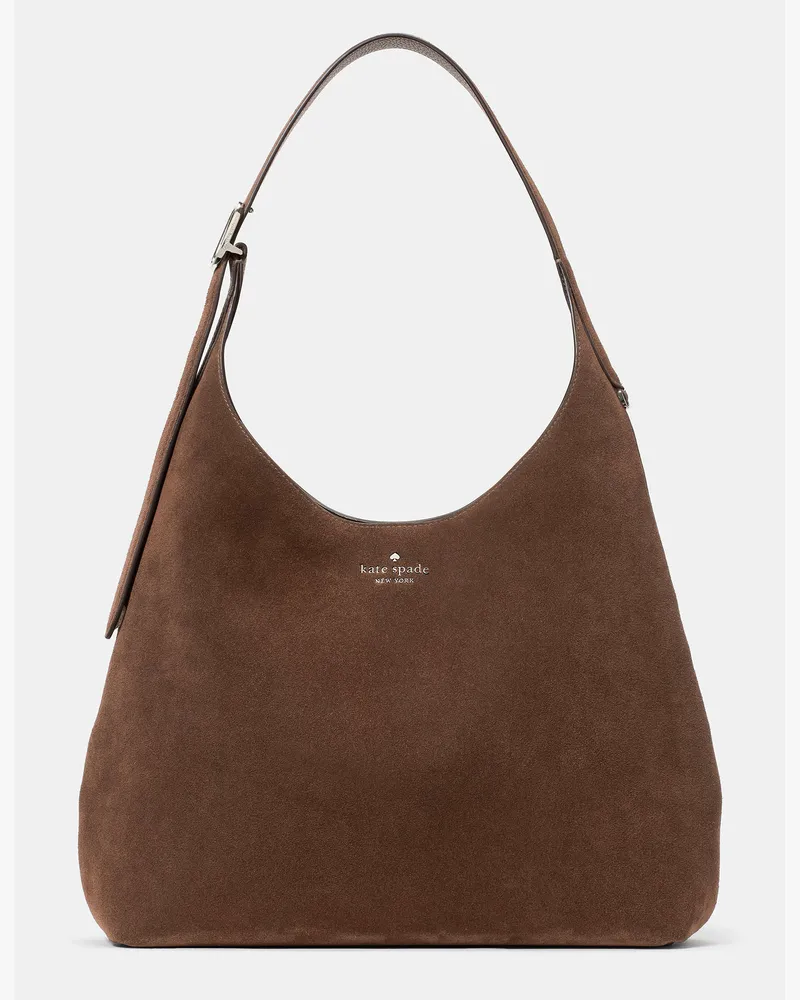 Kate Spade Kate Spade 454 Schultertasche Aus Wildleder, Groß für Frauen in Dunkle Schokolade | Wildleder Dunkle