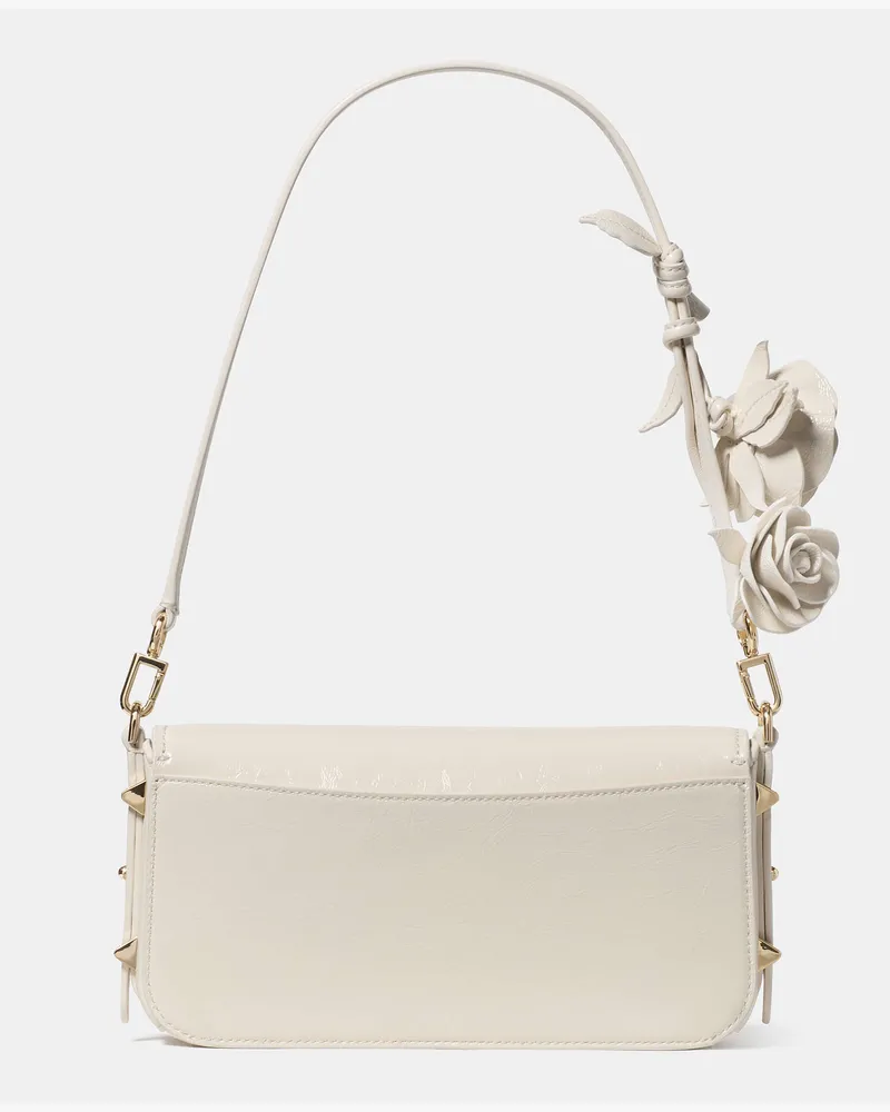 Kate Spade Kate Spade Liv Schultertasche Aus Crinkle-Lackleder für Frauen in Cashew-Milchweiß | Leder Cashew-milchweiß