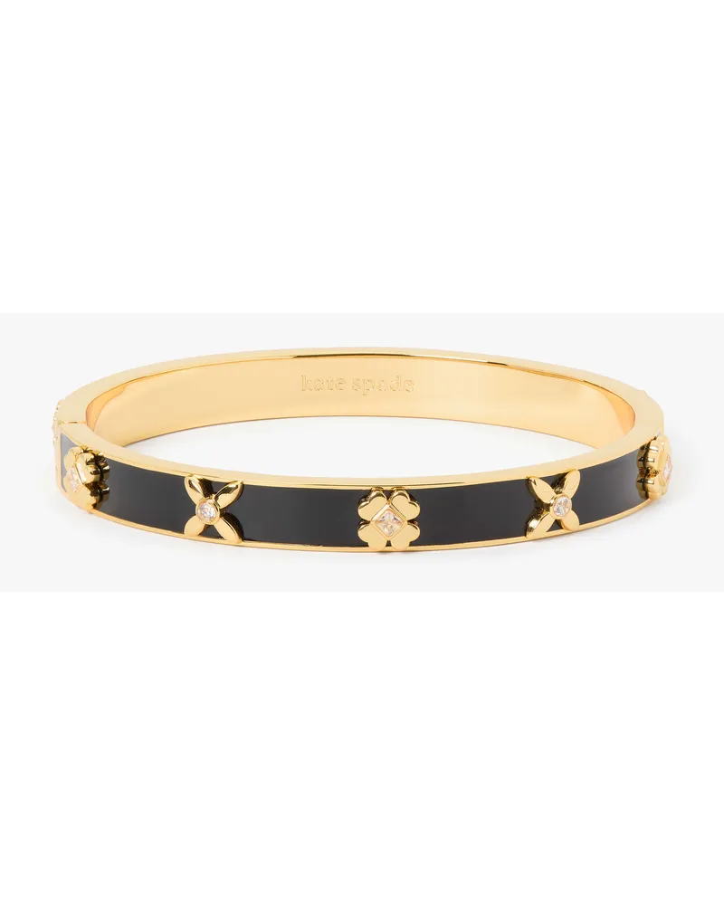 Kate Spade Heritage Bloom Armreif mit Scharnierverschluss Black