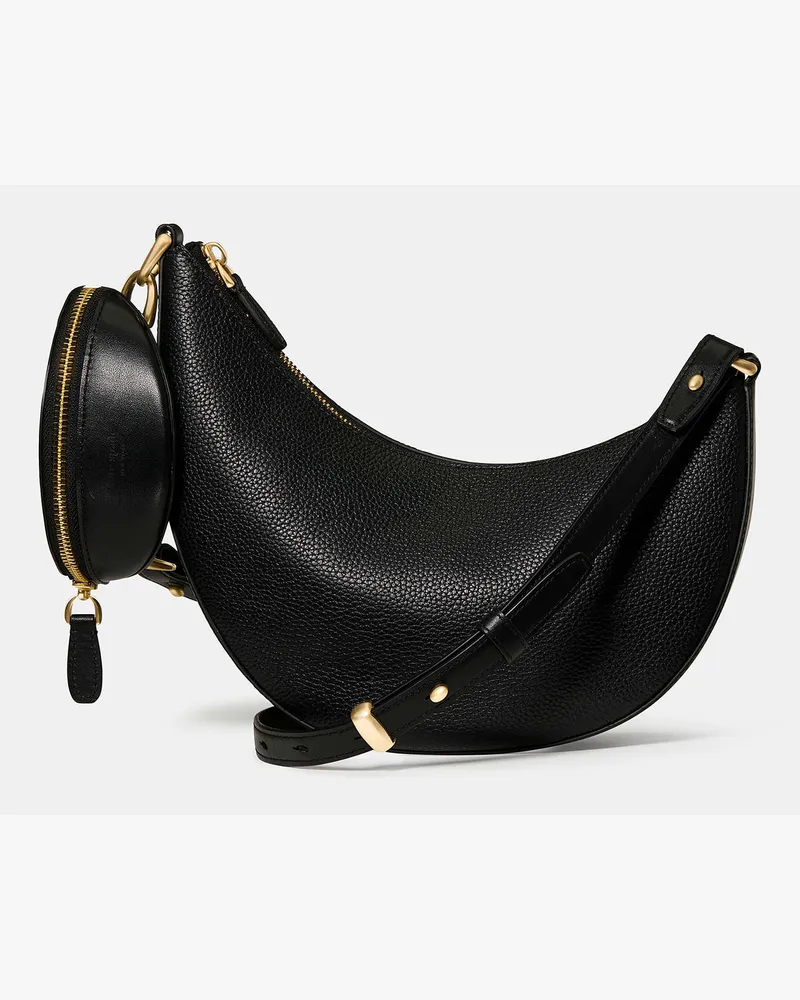 Kate Spade Duo Umhängetasche Aus Genarbtem Leder Black