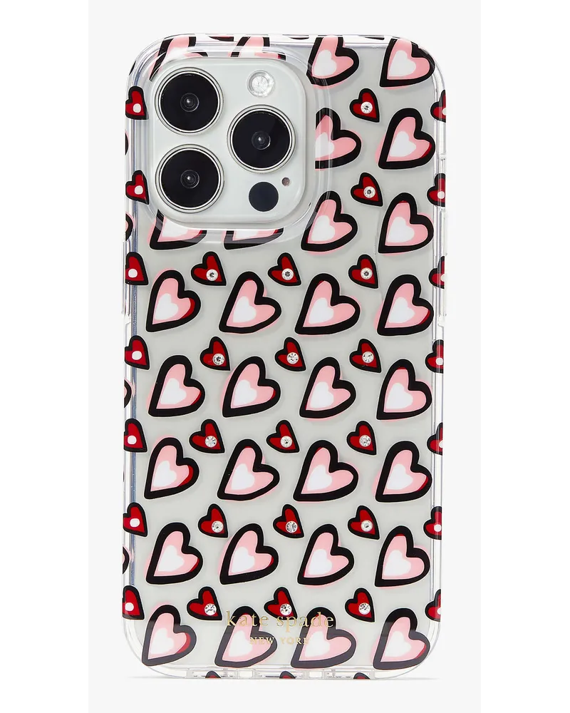 Kate Spade Heart Hülle für Iphone 14 Pro Clear