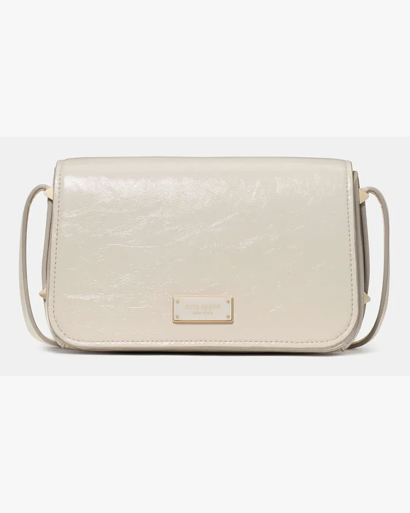 Kate Spade Kate Spade Liv Crinkle Umhängetasche Aus Lackleder für Frauen in Cashew-Milch | Leder Cashew-milch