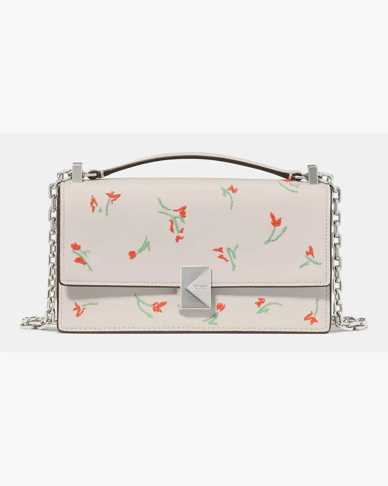 Kate Spade Kate Spade Deco Vibrant Buds Mini Crossbody Bag für Frauen in Creme Mehrfarbig | Leder Creme