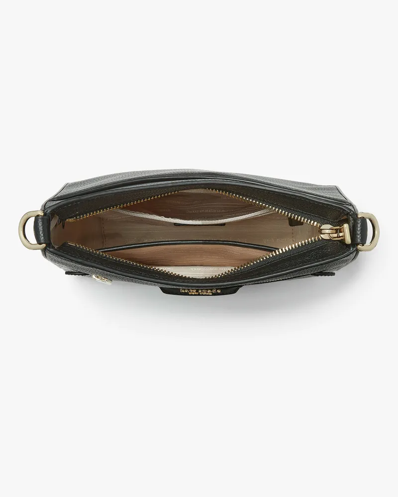 Kate Spade Kate Spade Hudson Kuriertasche Zum Umhängen Aus Genarbtem Leder, Groß für Frauen in Schwarz | LEDER Schwarz