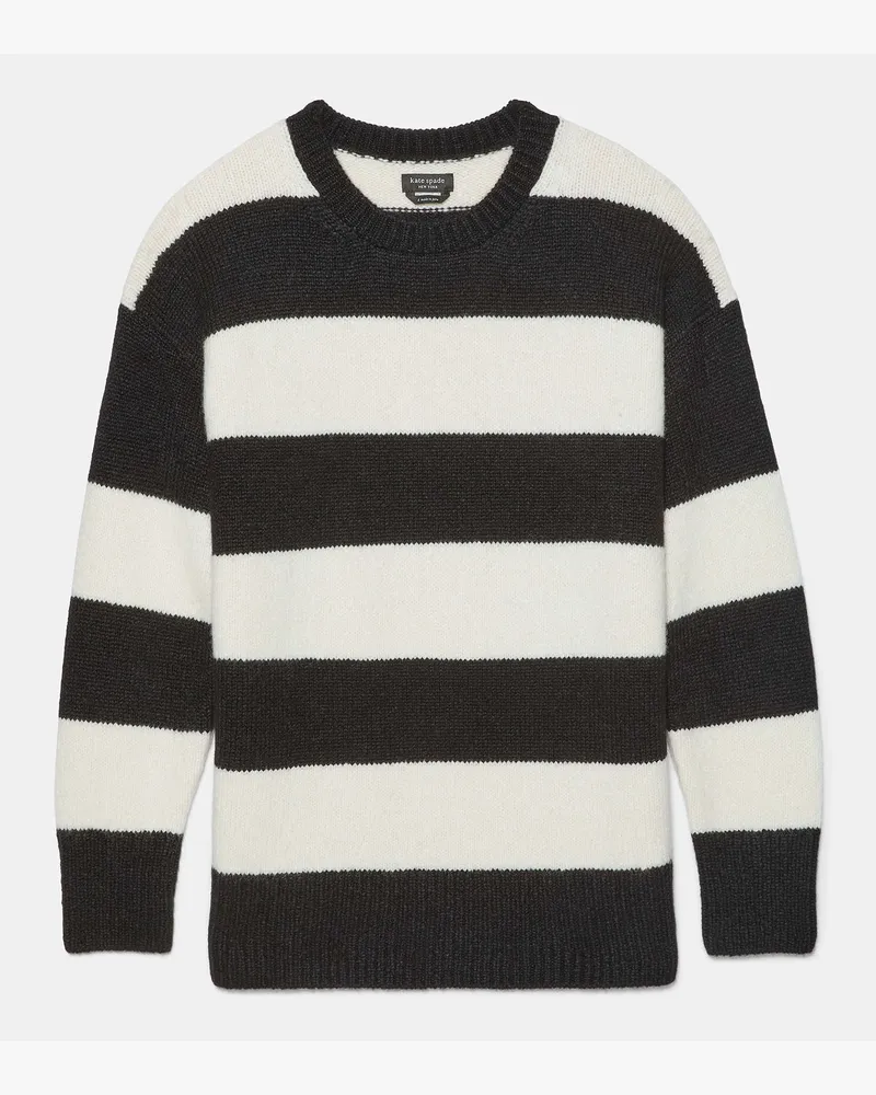 Kate Spade Kate Spade Gestreifter Pullover für Frauen in Schwarz/Creme, Größe Alpaca Schwarz