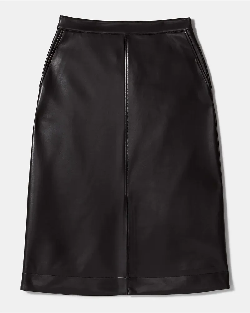 Kate Spade Kate Spade Midirock Aus Nappaleder-Imitat für Frauen in Schwarz, Größe Leder Schwarz