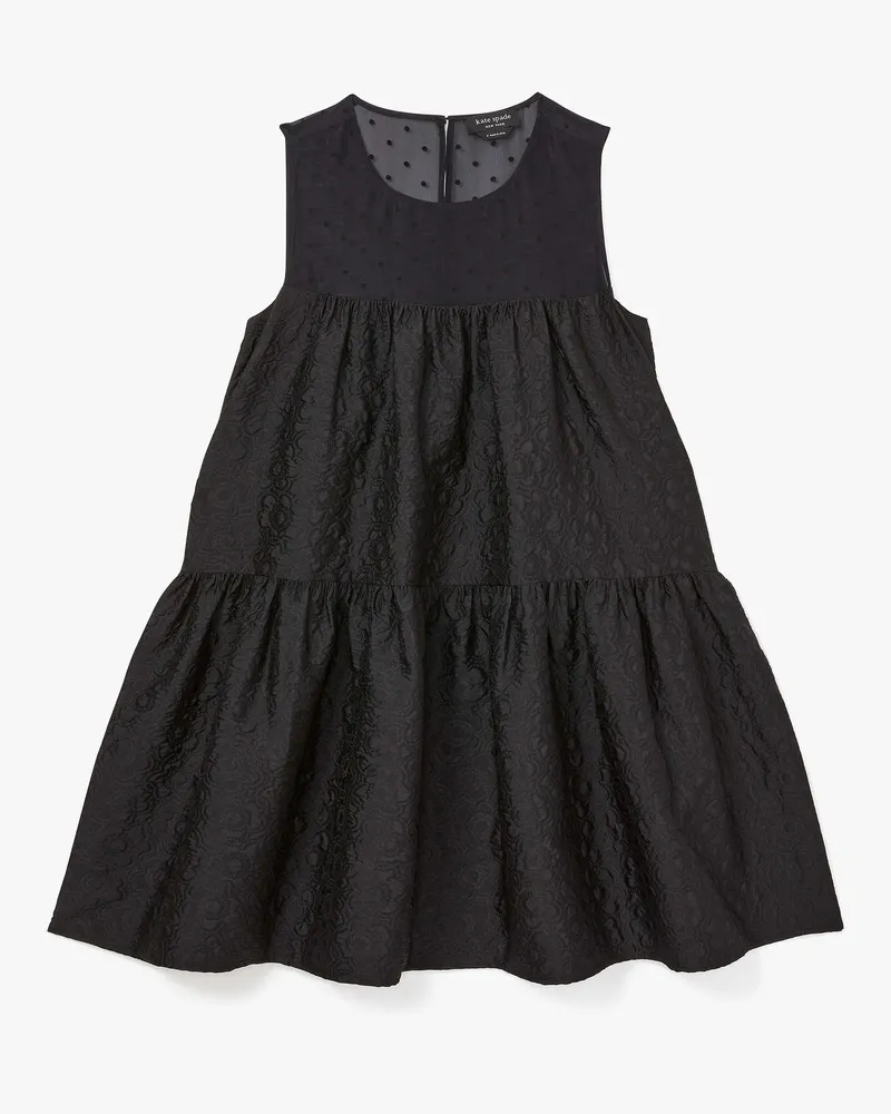 Kate Spade Dots Ärmelloses Kleid Aus Organza Black