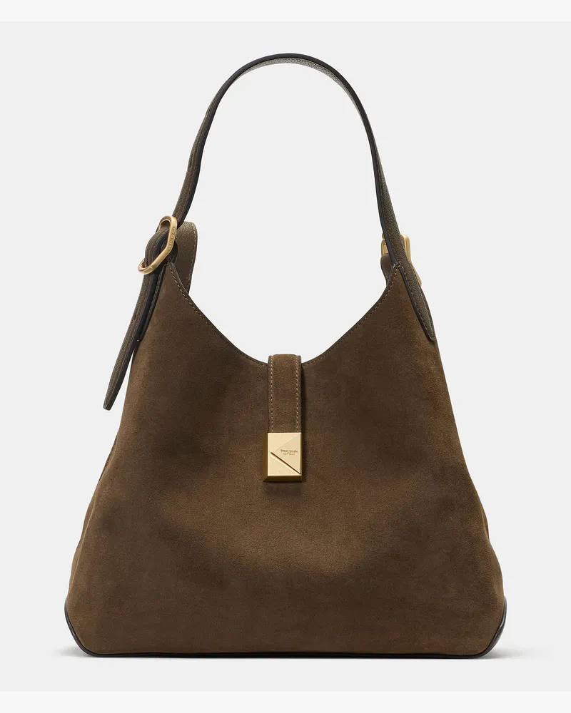 Kate Spade Deco Umhängetasche Aus Wildleder Multicolor