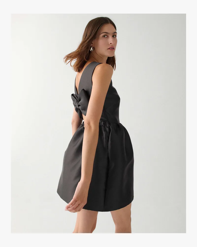Kate Spade Ausgestelltes Kleid Mit Schleife Black