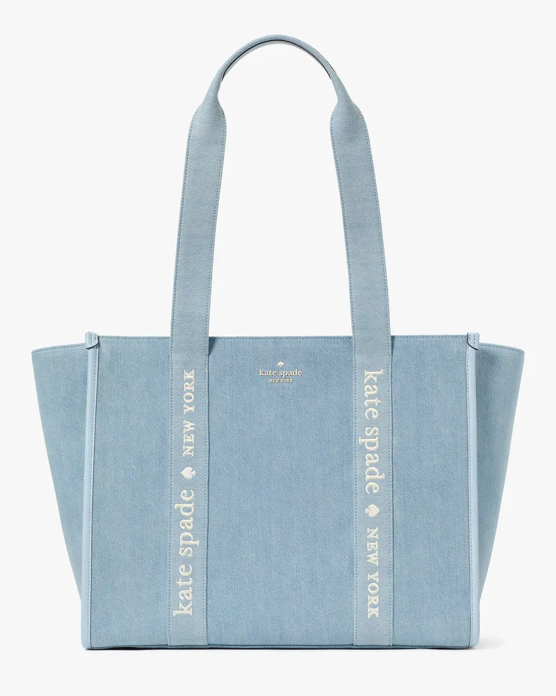Kate Spade Kip Tote Bag Aus Denim, Groß Blue