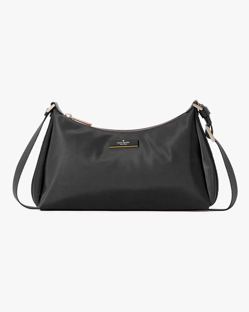 Kate Spade Carter Schultertasche Aus Nylon, Klein Black