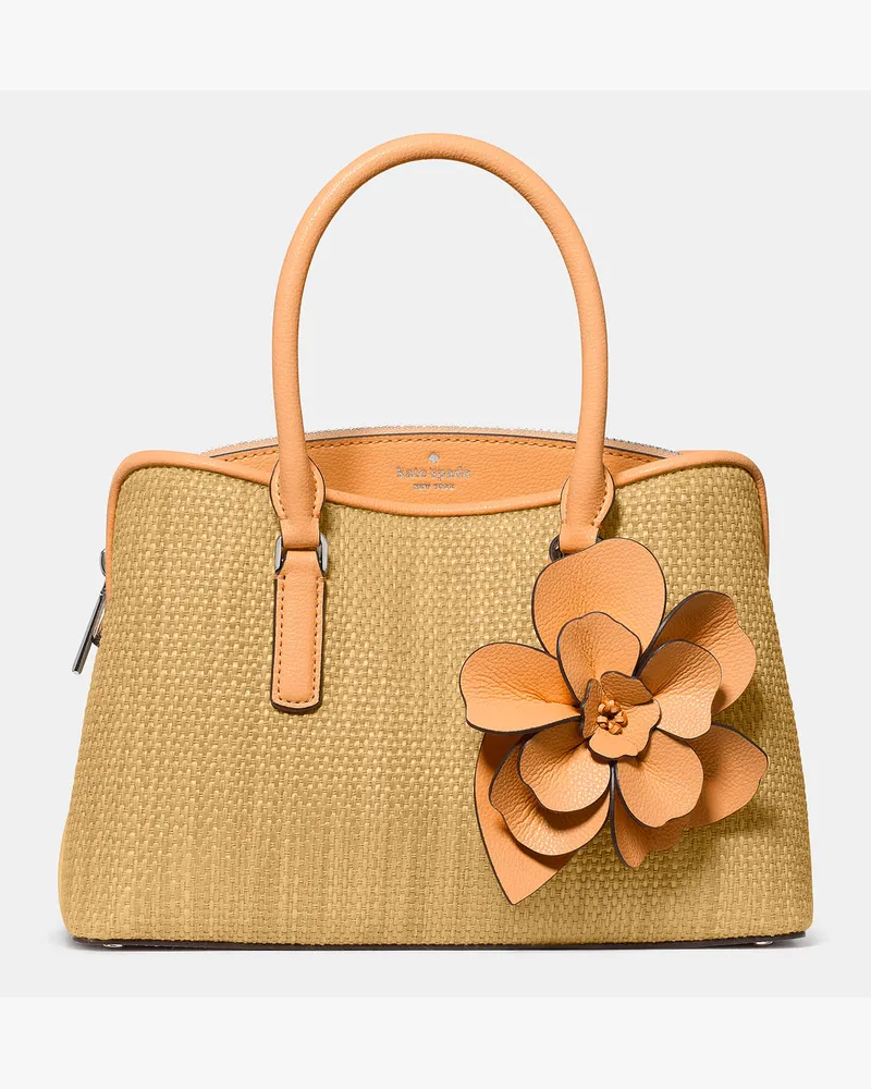 Kate Spade Thompson Street Satchel Aus Stroh Mit Anhänger, Schmal, Klein Crisp