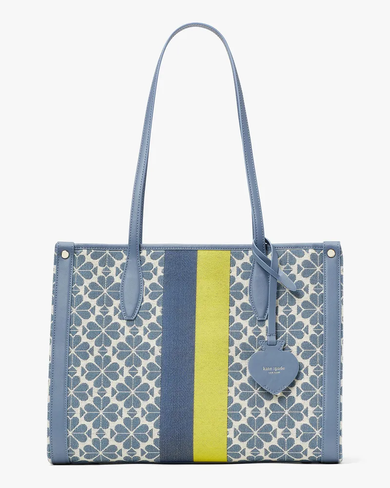 Kate Spade Spade Flower Market Tote Bag Aus Jacquard Mit Streifen, Mittelgroß Morning