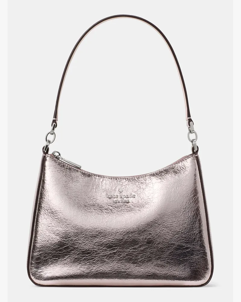 Kate Spade Kate Spade Margot Schultertasche In Metallic-Knitteroptik, Wandelbar für Frauen in Flieder Mondlicht | Leder Flieder