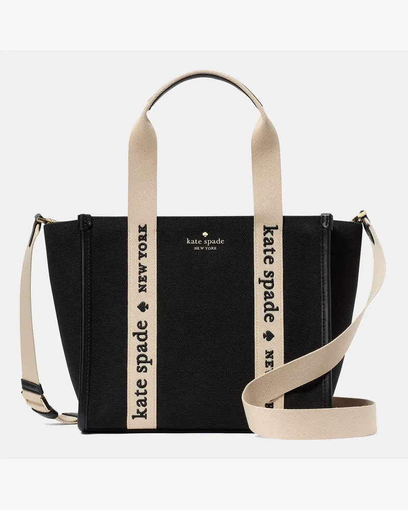 Kate Spade Kate Spade Kip Tote Bag Aus Canvas, Klein für Frauen in Schwarz | Leinwand Schwarz