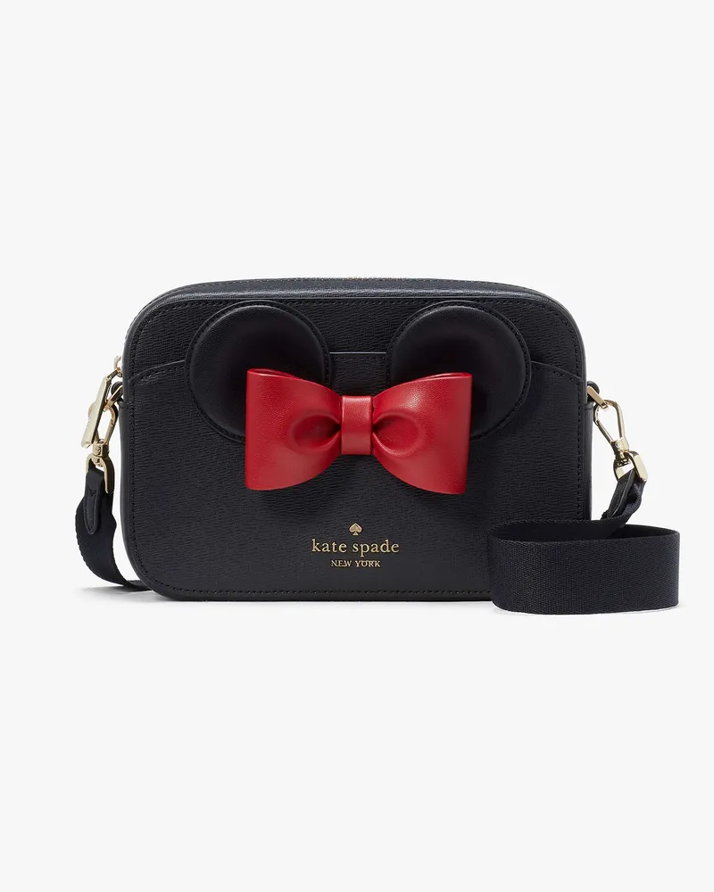 Kate Spade Minnie Mouse Kameratasche, Extraklein Black