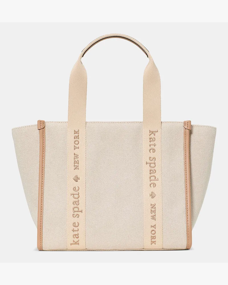 Kate Spade Kate Spade Kip Canvas Kleine Tote Tasche für Frauen in Hellfawn/Multi | Leinwand Hellfawn