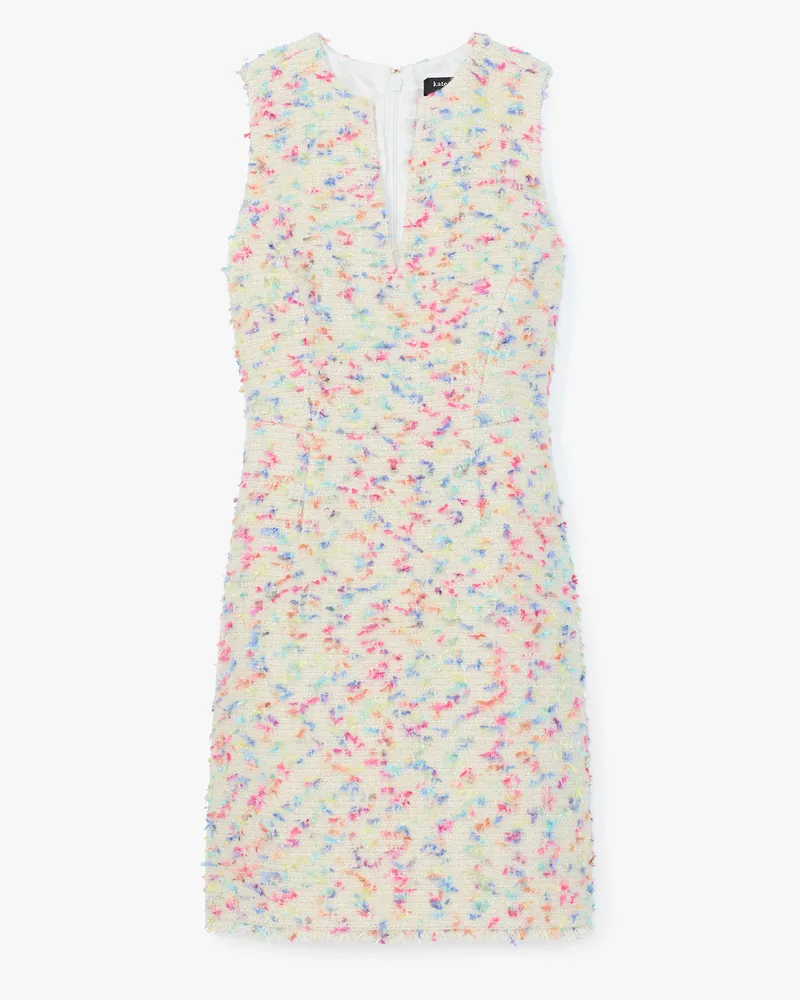 Kate Spade Gala Kleid Aus Tweed Cream