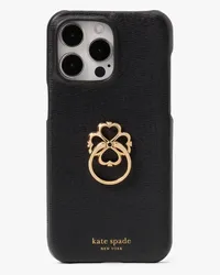 Kate Spade Morgan Spade Hülle für iPhone 15 Pro Max mit Ringhalterung Black