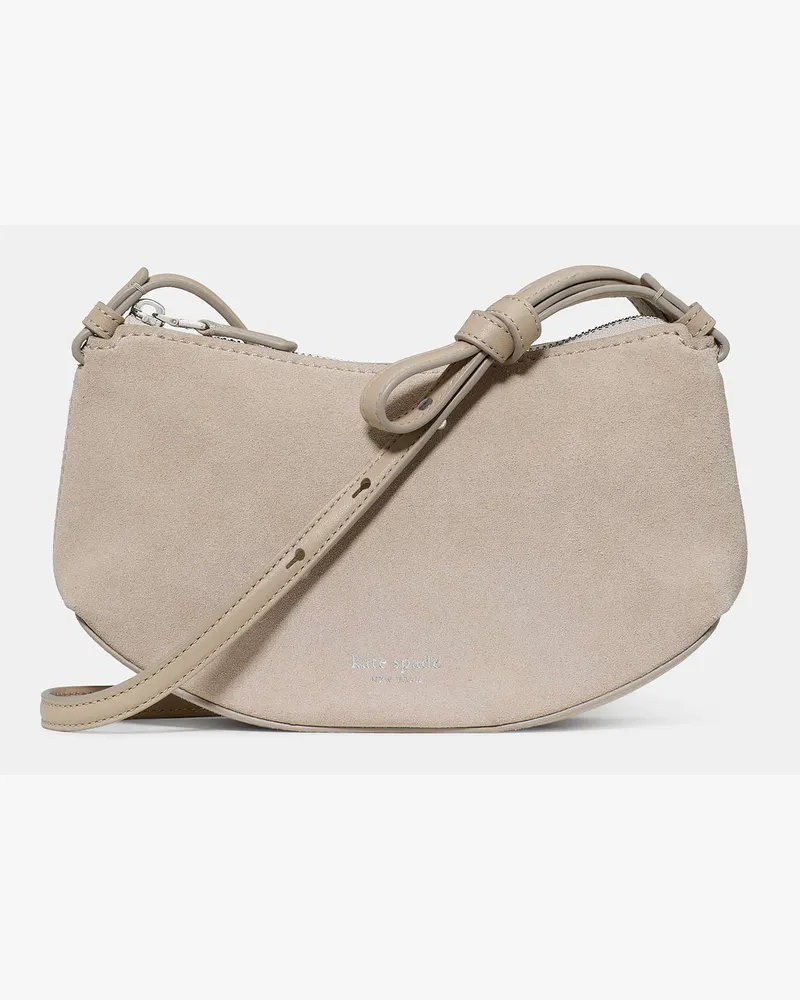 Kate Spade Loop Crossbody Aus Veloursleder Milk