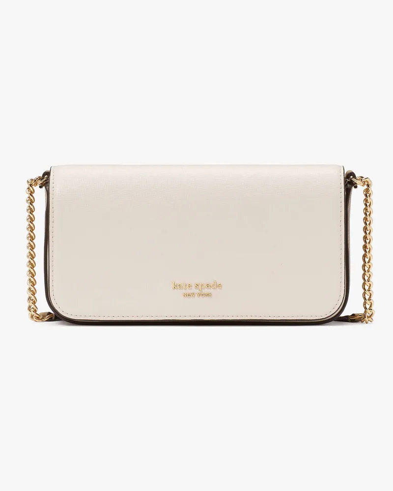 Kate Spade Kate Spade Devin Portemonnaie Mit Umschlag Und Kette In Blockfarben für Frauen in Zeitloses Taupe/Multi | Leder Zeitloses