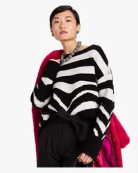 Kate Spade Bold Zebra Pullover Black