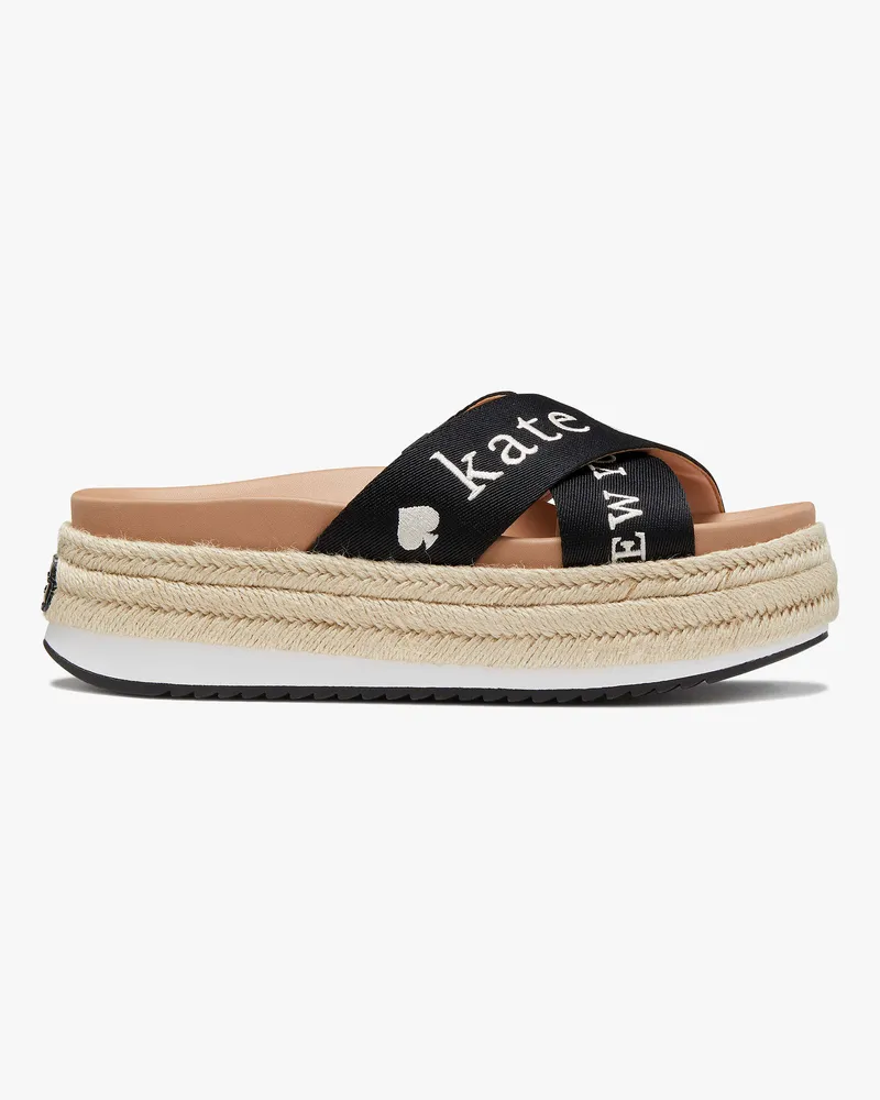 Kate Spade Piper Espadrilles Mit Flacher Form Black