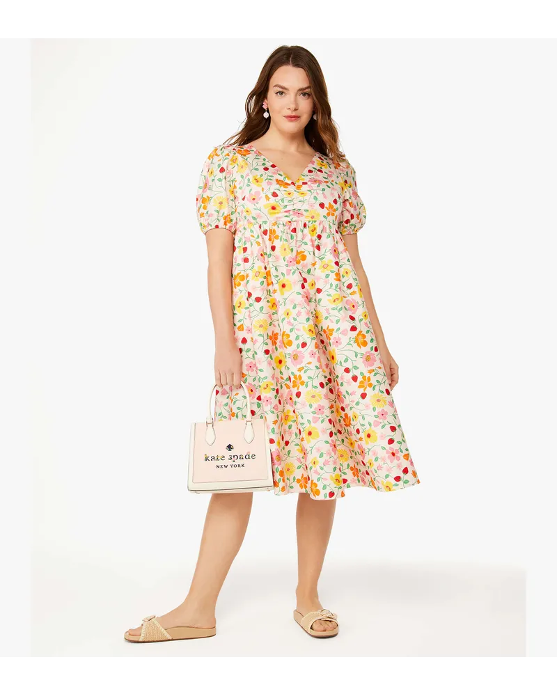 Kate Spade Strawberry Garden Midikleid Strawberry