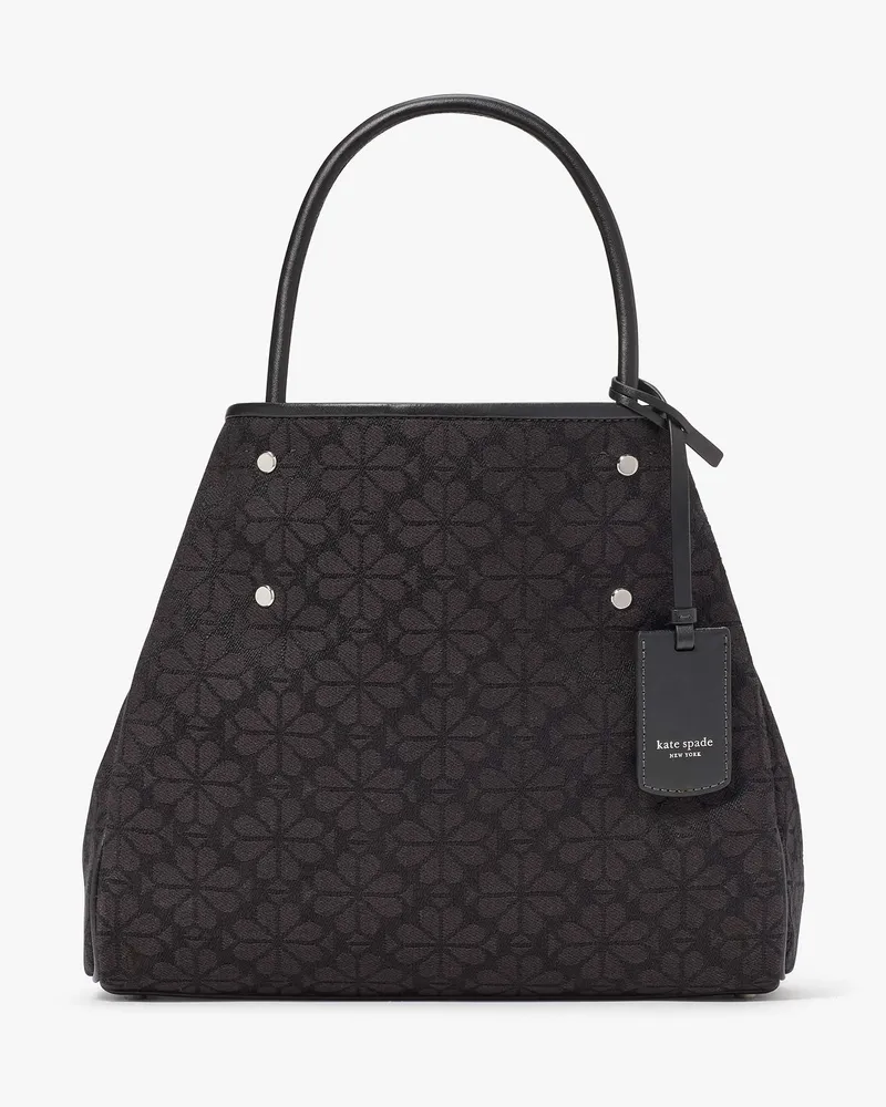 Kate Spade Spade Flower Everything Tote Bag Aus Jacquard, Mittelgroß Black