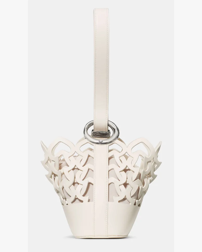 Kate Spade Kate Spade Halo Geflochtene Mini-Bucket-Bag für Frauen in Creme | Leder Creme
