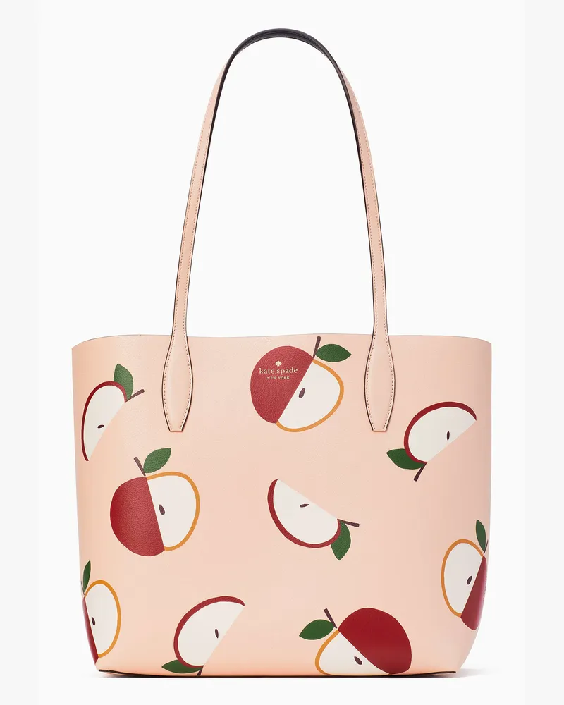 Kate Spade Honeycrisp Tote Bag Mit Apfel-Print, Groß Multicolor