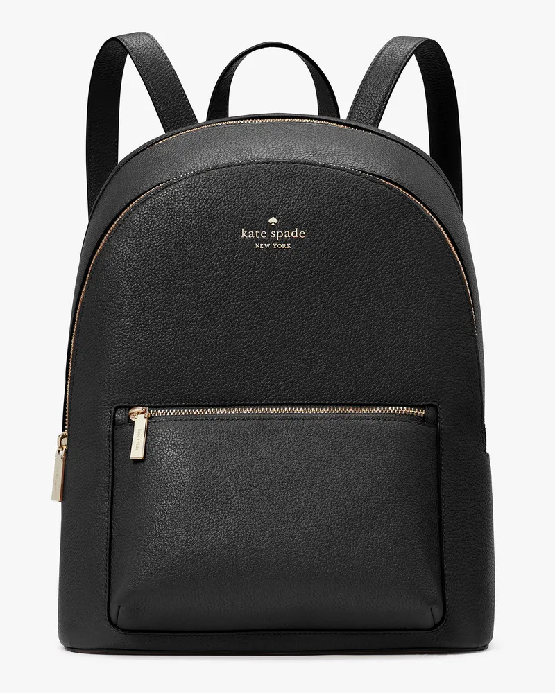 Kate Spade Lena Gewölbter Rucksack Mit Doppeltem Reißverschluss Black