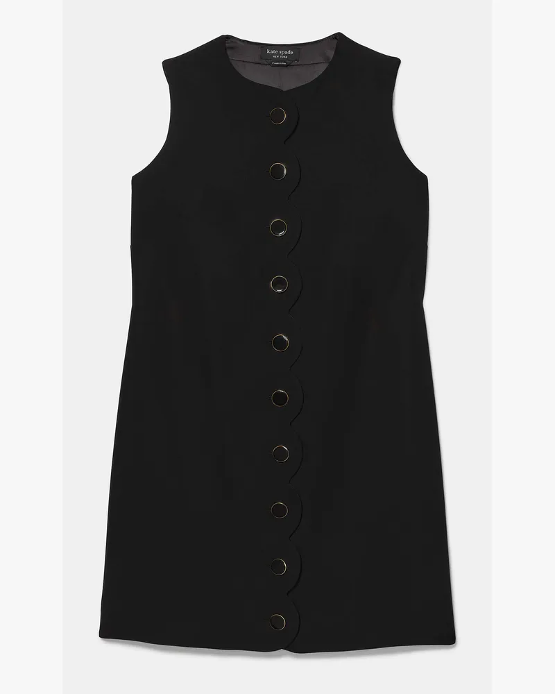 Kate Spade Etuikleid Mit Muschelrand Black